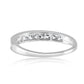 Stunning Chanal Band 0.50 Carat 14K White Gold