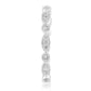 0.40 Carat Stackable Natural Diamond 14K White Gold Band