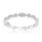 0.40 Carat Stackable Natural Diamond 14K White Gold Band