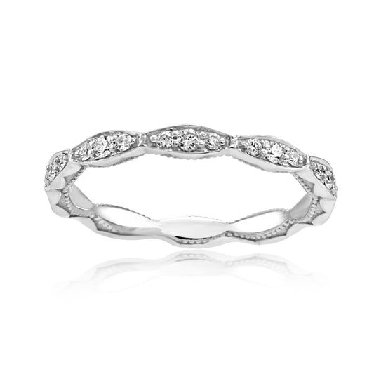 Radiant Wedding Band 18K White Gold