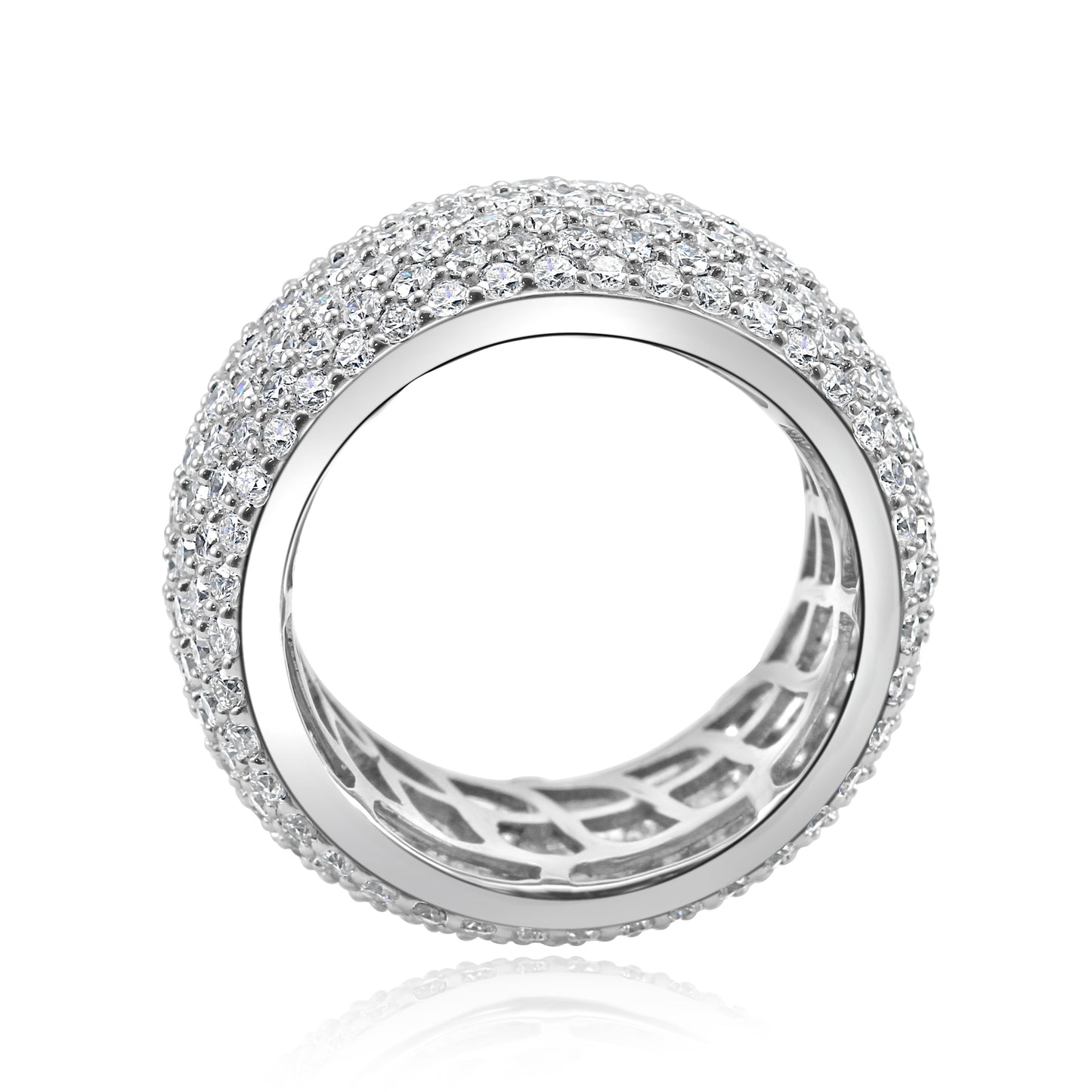 Infinite Elegance Engagement Band 5.50 Carat 18K White Gold